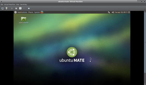 Screenshot-ubuntu-mate Virtual Machine